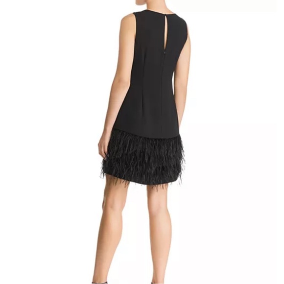 Sam Edelman Black Feathered Mini Dress - Picture 2 of 7